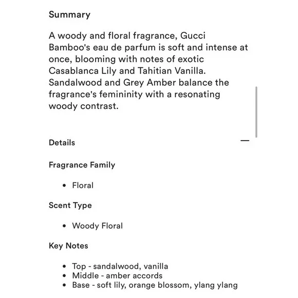 New In Box Gucci Bamboo Eau De Parfum 50ml-1.6 Fl.oz - Picture 2 of 8